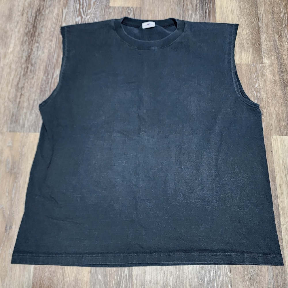 Vintage Pro Spirit Tank Top Shirt Adult XXL 2XL Black Mens 90s Sleeveless USA